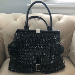 100% Authentic Valentino Black Patent Leather bag
